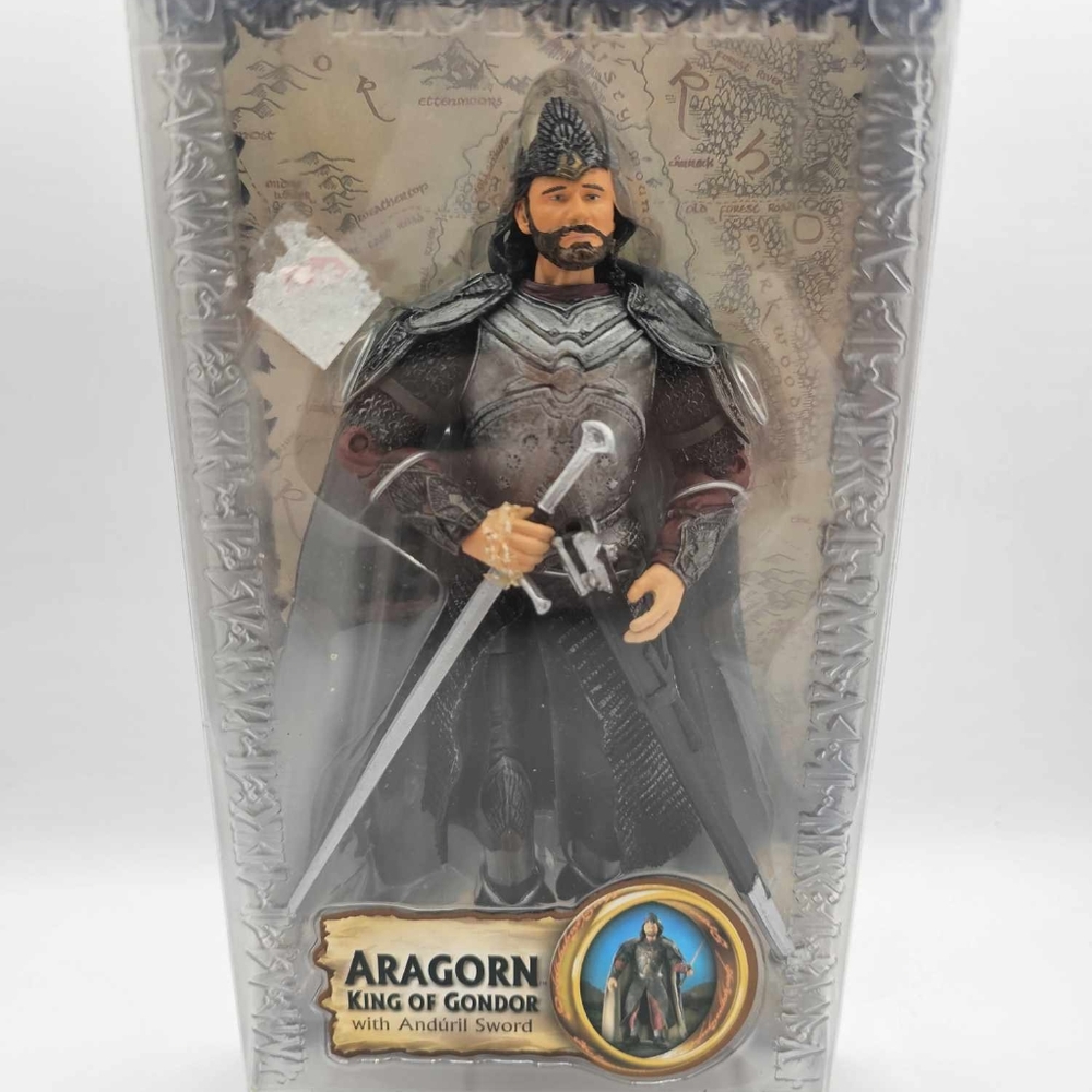 The Lord Of The Rings The Return Of The King Aragorn Anduril Action Figure New!